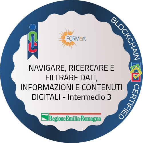 NAVIGARE, RICERCARE E FILTRARE DATI, INFORMAZIONI E CONTENUTI DIGITALI - Intermedio 3